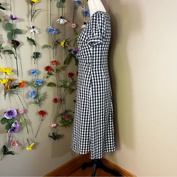 Sweet Salt Knotted Waist Gingham Dress - Picture 5 of 12